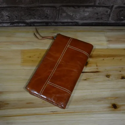 new design genuine leather wallet man leather wallet