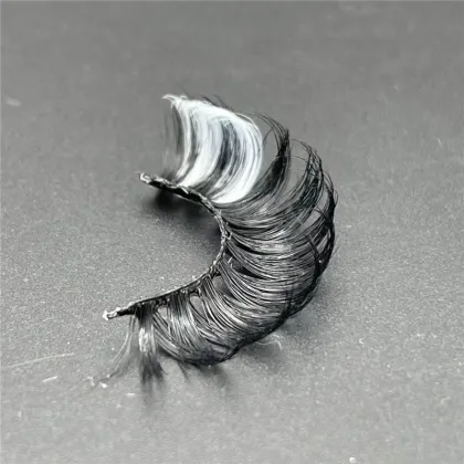 coloured russian lashes strip white russian eye lashes