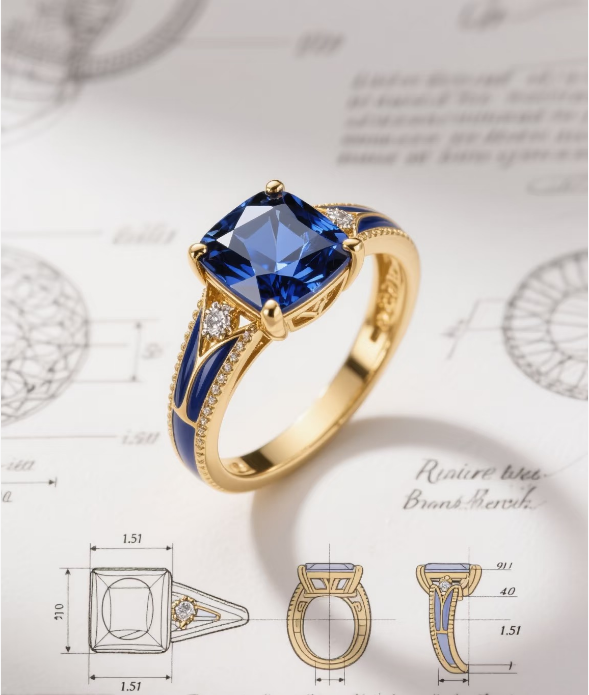 lab created blue diamond engagement rings