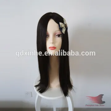 Virgin Human Hair Natural Color Kosher Wig in Stock 18inch BOB