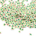 Venta al por mayor 5MM Polymer Slice Polymer Caly Round Slice Shape Sprinkles con árbol de Navidad en miniatura para slime y nail art