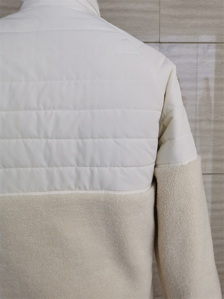 Comfortabele witte sherpa fleece jassen voor winters