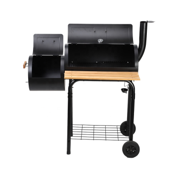 Black Trolley Barbecue BBQ Smoker Grill with Offset Smokers" could be shortened and simplified for a search engine title like this:

"Offset Smoker BBQ Grill Trolley