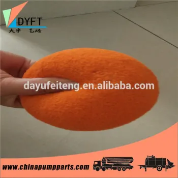 concrete pump orange natural dn125 sponge ball 23 mm