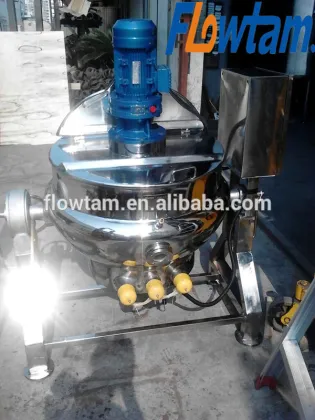 stainless steel steam jacket brew kettle