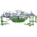 Automatically 3-color bottle screen printing machine