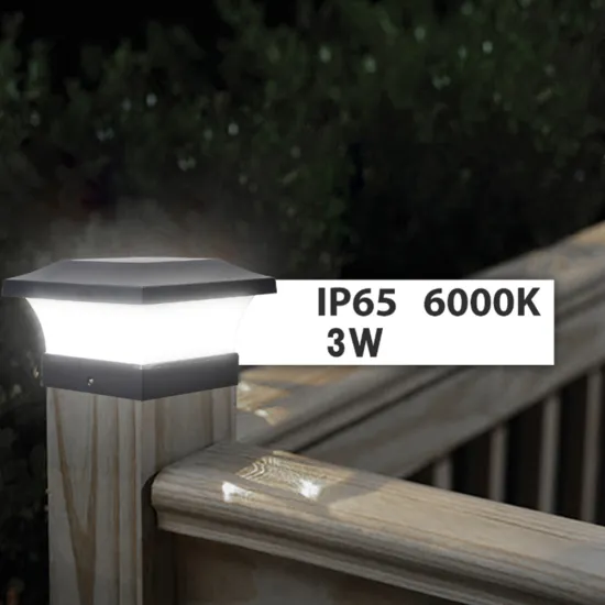 Solar Post Cap Light Solar Pillar Light Outdoor Column Lamp Waterproof Solar LED Lamp