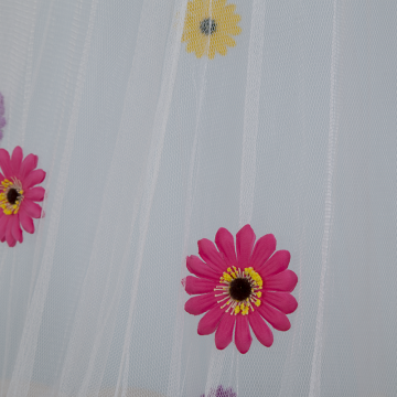 Tricolor Wavy Flowers Mosquito Net