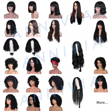 African Wig Supplier black women with bangs afro blonde short long synthetic headband short deep hair afro kinky wigs curly wig