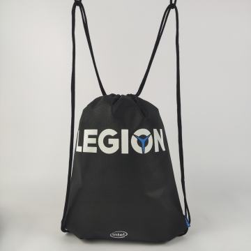 Black Non-woven Drawstring Bags