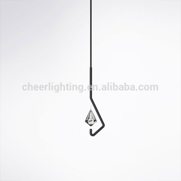 Modern One Crystal Chandelier