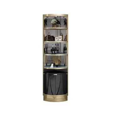 Modern Living Room Stainless Steel Wine Cabinet