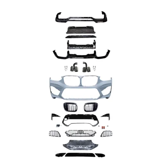 BMW X4 G02 2018-2022 M Performance Body Kit - Front & Rear Bumper Assembly with Grille and Rear Diffuser