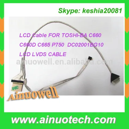 laptop LCD Cable FOR TOSHIBA C660 C660D C665 P750 DC02001BG10 LVDS CABLE