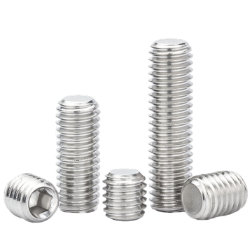 Hot Sale M6x20mm Hexagon Socket Set Screws with Flat Point according to DIN913
