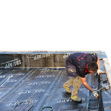 SBS Modified Bitumen Waterproofing Membrane Roll 4MM Rubber Roofing