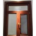 Wood grain casement window