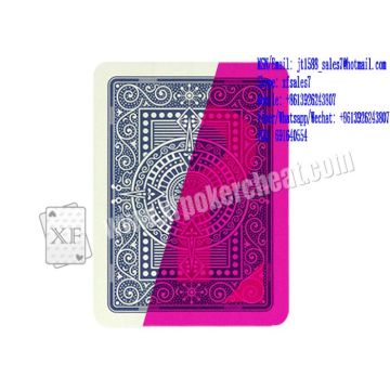 XF Invisible Bar-Codes Marked Blue Modiano Plastic Playing Cards Poker Cheat Device For Gambling