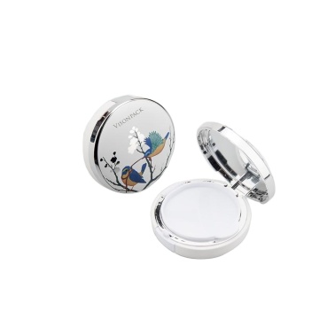 Custom Round Plastic Cosmetic Compact Case with Logo - Diameter 75mm