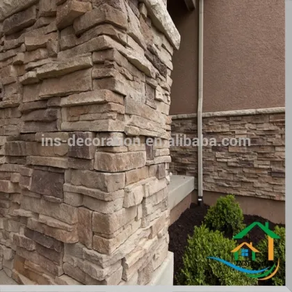 Faux stone fencing
