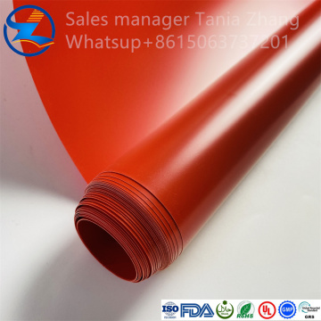 High quality customizable red PVC film packaging material