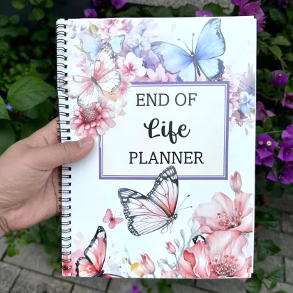 Wholesale Butterfly Floral Print End-of-life Planner Notebook