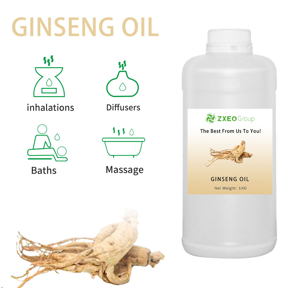 Óleo de Herbal Ginseng de Berbal Puro 10% Preço Puro Preço Corporal Oil Massagem