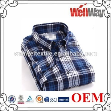 OEM 2016 european mens formal plaid checked cut sew shirts