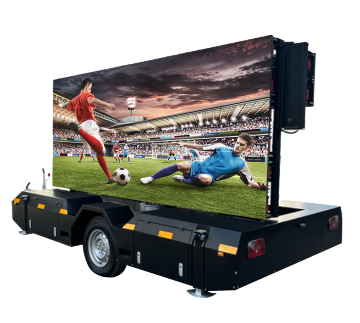 Outdoor Solar Trailer LED Display Rental Advertising