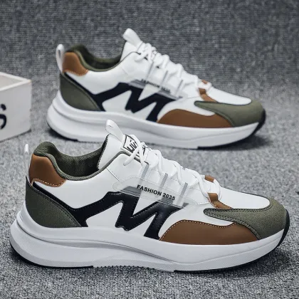 Autumn New Arrival Men's Breathable Mesh Running Shoes Dad Style