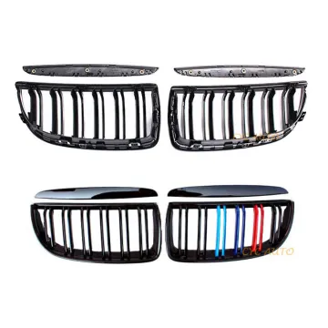 BMW E90 M3 Style Black Triple Color Front Bumper Grille for 3 Series Parts 2005-2007