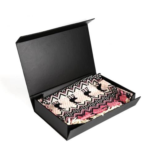 Custom paper flap magnetic folding gift box