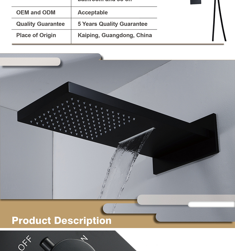 Black Shower Head