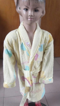 100%cotton printing bathrobe for girl