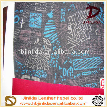 1200D color high quality printing pvc leather for bags