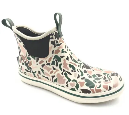 ATM Women Ankle Rain Boots, Rubber Fishing Deck Boots, Garden Boots for Women Waterproof