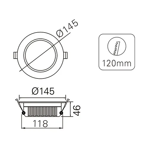 Recessed LED Down light