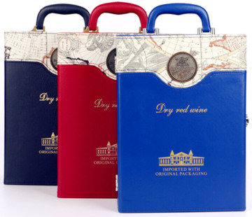 High Quality Printed Leather Wine Boxes