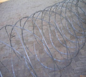 Razor barbed wire netting