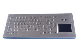stainless steel Industrial Keyboard With Touchpad and funct