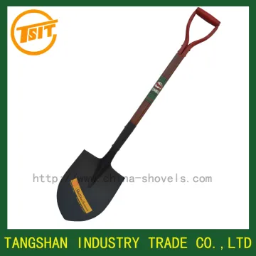 brown handle farming garden shovel