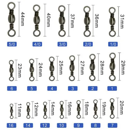 Brass Fishing Barrel Swivel Tackle Accessory Connector