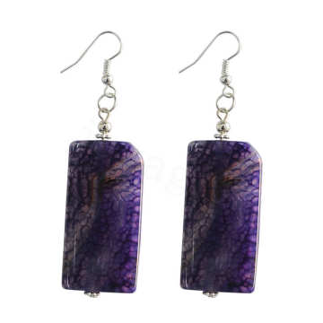 Natural Gemstone Agate Earring