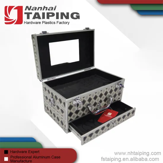 Best Price Hard Side Aluminium Vanity Case With 3 Drawers