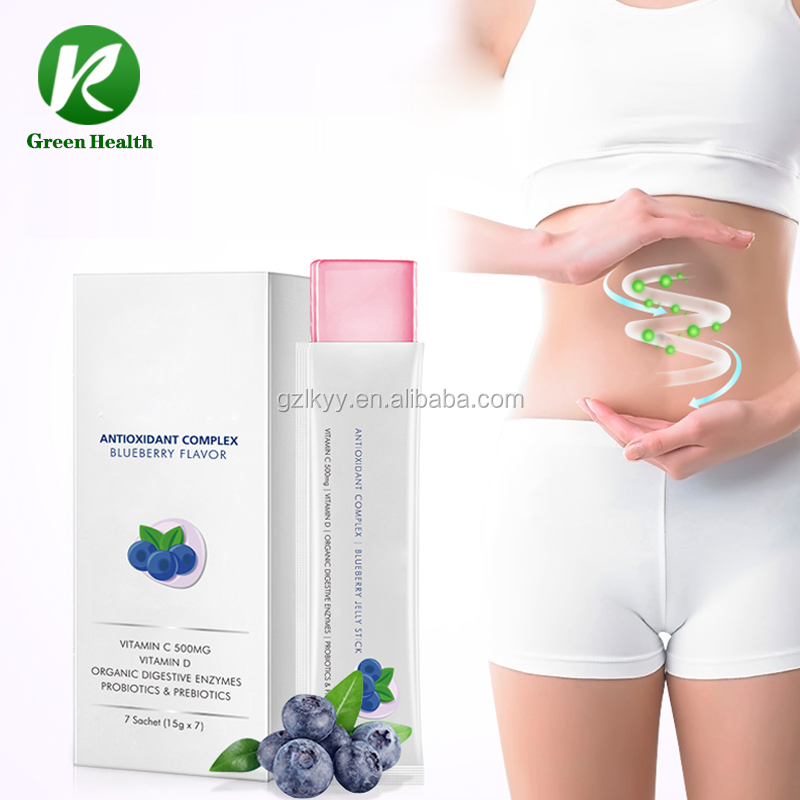 OEM/ODM Healthy food meal replacement blueberry flavor adding fruits and vegetables weight loss slim body enzyme jelly