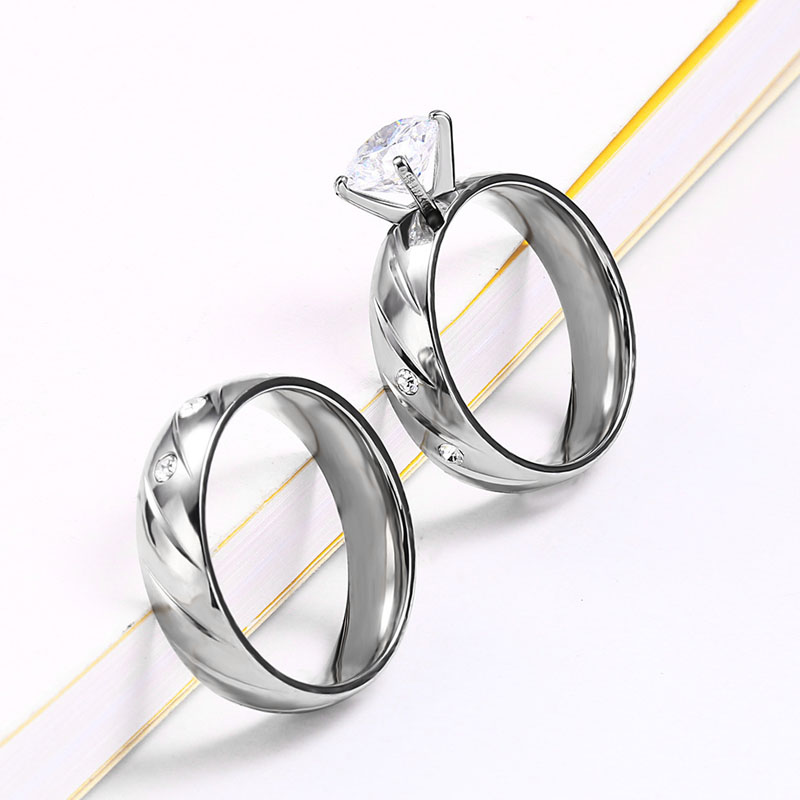 Engagement And Wedding Ring Set