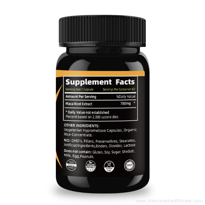 maca High Potency black maca root energy capsules