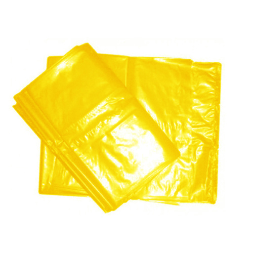 Yellow Large trash bags translucent PE material garbage plastic bag for garbage can liner