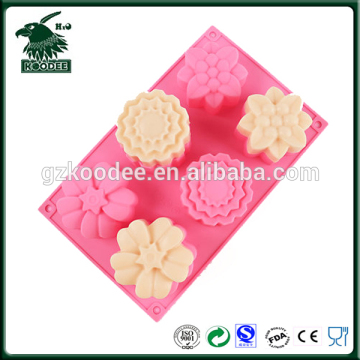 Baking supplies flower shape silicon cake baking mold