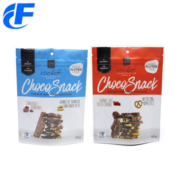 Standup Nuts Zipper Custom Printed Food Packaging Bags